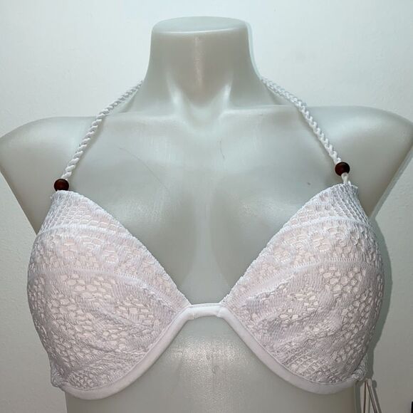 🔥🏖VICTORIA SECRET  swimsuit  top 34D push-up  bottom- small New #7 - Picture 3 of 12